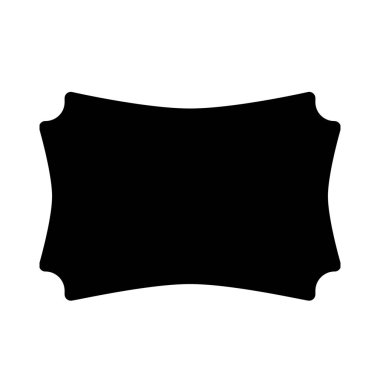 Beyaz arka plan üzerinde izole eğrileri ile çerçeve