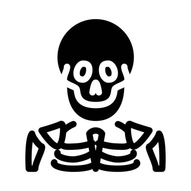 İnsan iskelet kemikleri basit vektör çizim