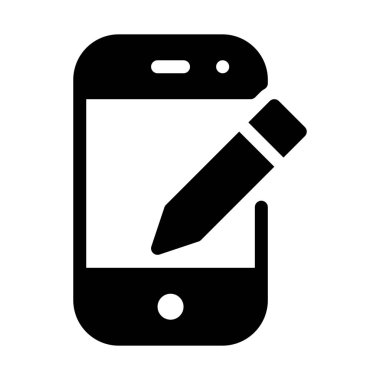 Telefon kroki üzerinde beyaz arka plan izole Stylus 