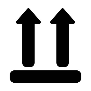 Dikey duran konum basit vektör çizim