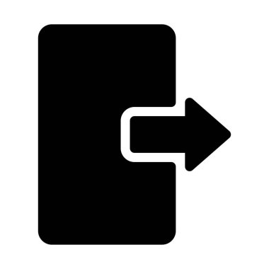 Exit Building Sign on white background