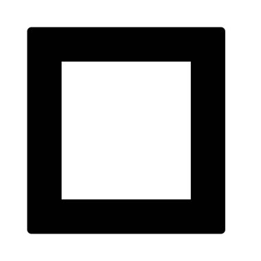 kare fotoğraf çerçevesi basit vektör çizim