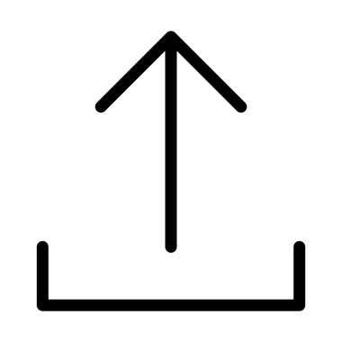 Upload yukarı ok basit vektör çizim