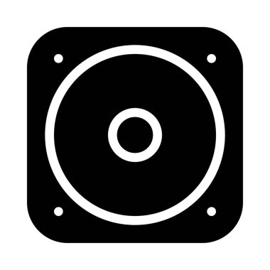 Yüksek bas hoparlör basit vektör çizim