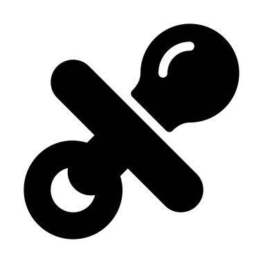 Bebeğim tatlım emzik, basit siyah çizgi resimde beyaz arka plan üzerinde