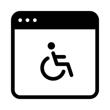 Erişilebilirlik Windows seçeneği, vektör tasarımı