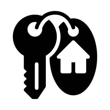 Ev erişim tuşu beyaz arka plan üzerinde izole