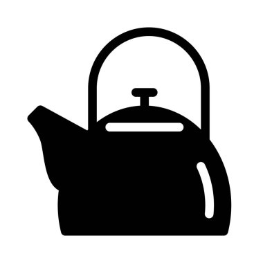 Çaydanlık basit vektör çizim