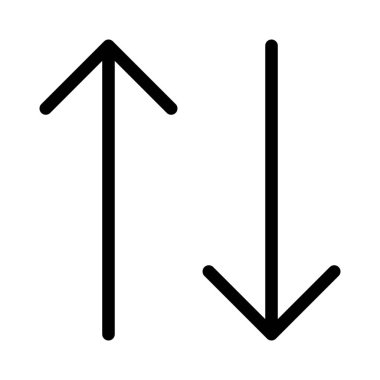 Two-Way yön okları basit vektör çizim