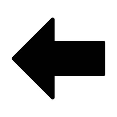 Sol ok yan beyaz arka plan üzerinde