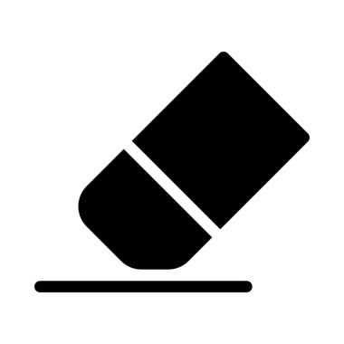 Silgi aracı düğmesini basit vektör çizim