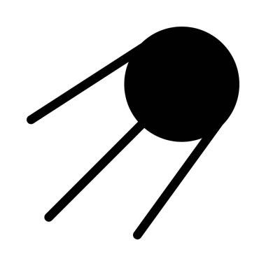 Sputnik yapay uydu basit vektör çizim