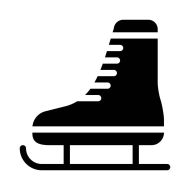 buz pateni beyaz zemin üzerine izole