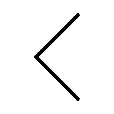 Sol ok yönünü beyaz arka plan üzerinde