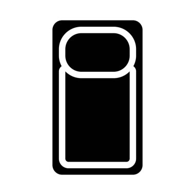 yatak ikonu vektör illüstrasyonu