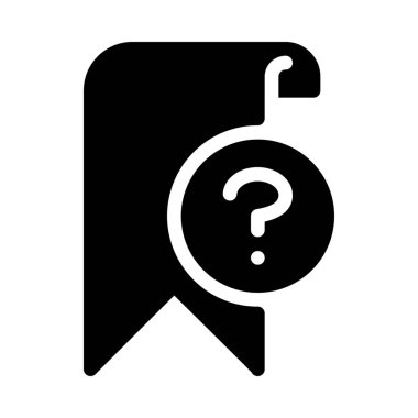 Soru yer işareti sembolü beyaz arka plan üzerinde izole 