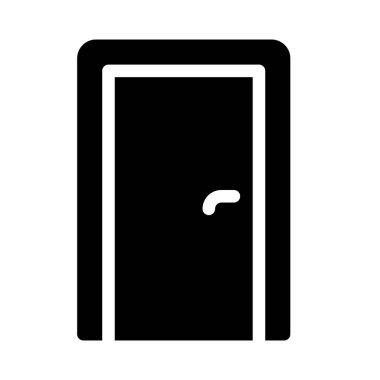 Basit vektör çizim simgesini giriş kapısı veya kapı