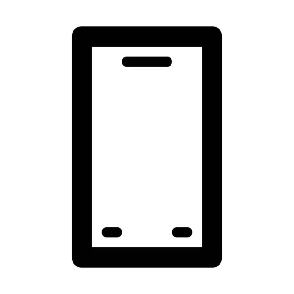 Einfache Vektordarstellung Des Smartphones Mit Tasten — Stockvektor
