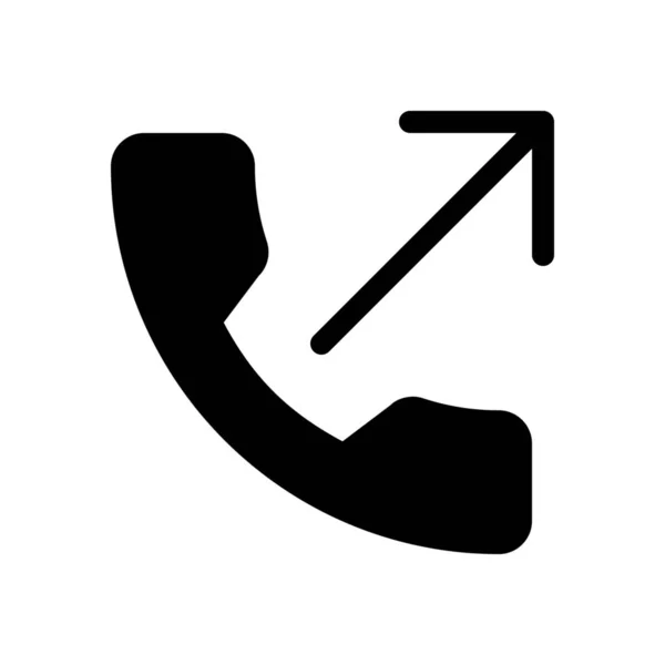 Κινητής Τηλεφωνίας Κάνει Κλήση Λευκό Φόντο — Διανυσματικό Αρχείο