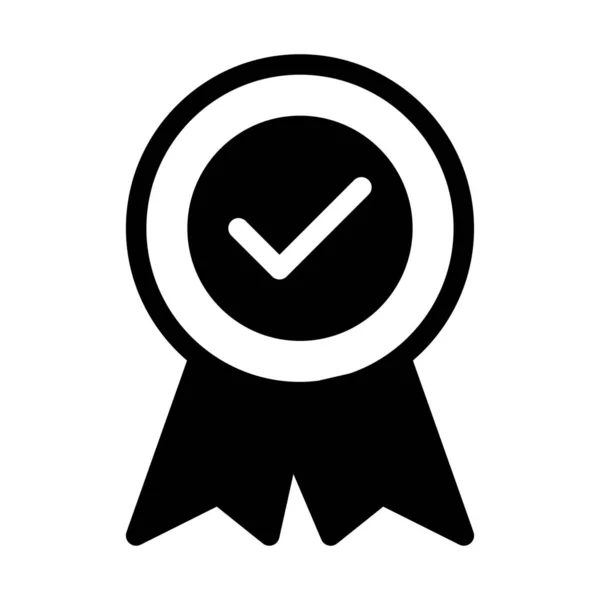 Simple Vector Illustration Icon Quality Verified Badge — Stock Vector