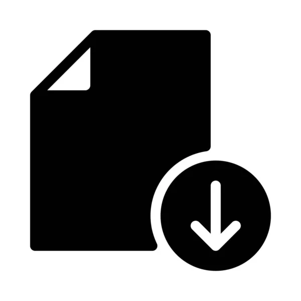 Einfache Vektor Illustration Symbol Des Download Dateiformats — Stockvektor