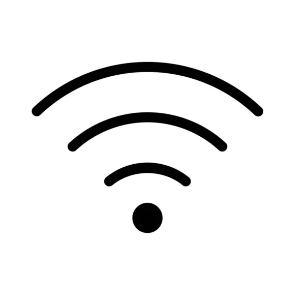 Wifi 信号や無線インターネットの簡単なベクトル イラスト — ストックベクタ