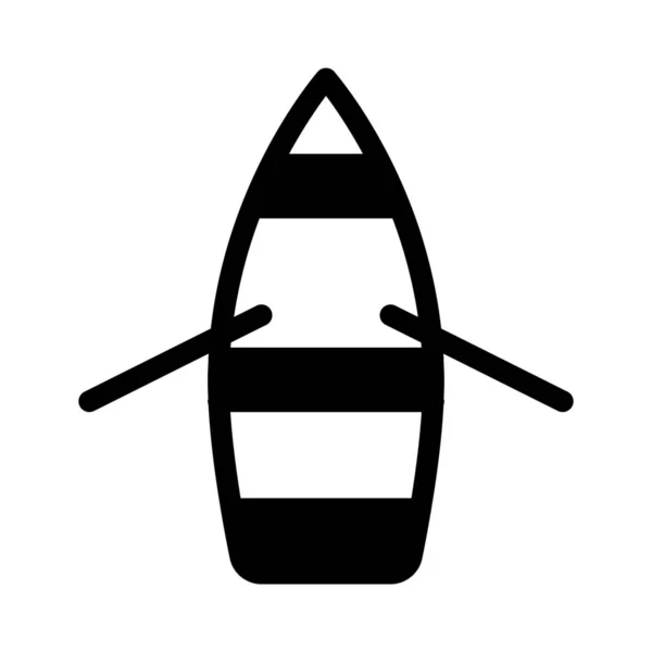Значок Човна Ізольовано Білому — стоковий вектор
