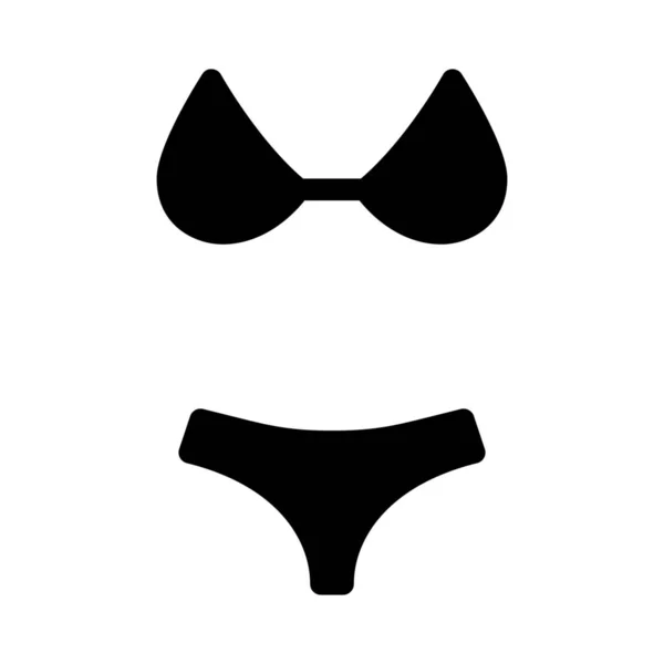 Icône Web Bikini Design Vectoriel — Image vectorielle
