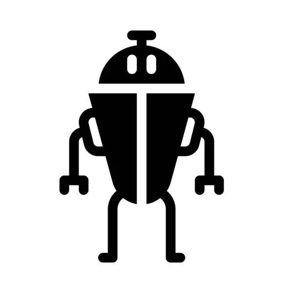 Antiker Roboter Vektordesign — Stockvektor