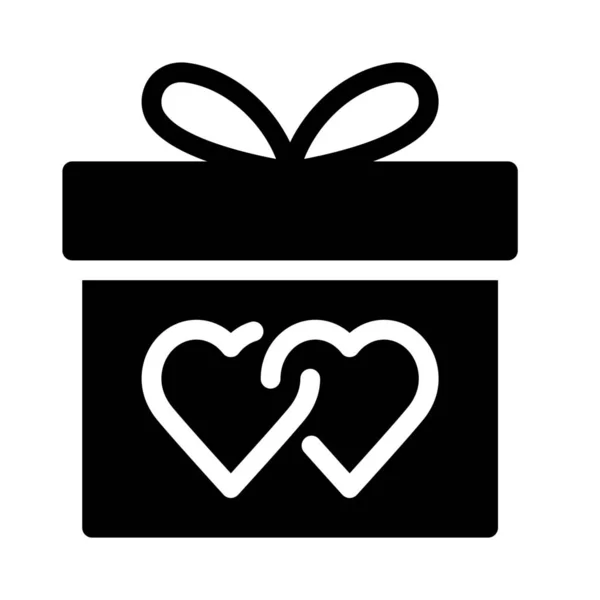 Illustration Vectorielle Simple Cadeau Mariage — Image vectorielle