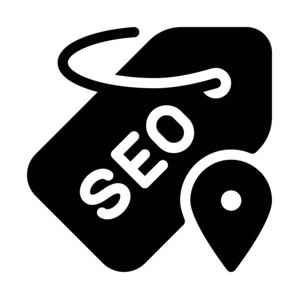 Ilustración Vectorial Simple Seo Tag Place — Vector de stock