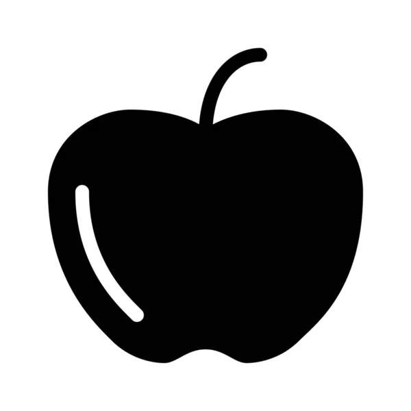 苹果营养水果在白色背景 — 图库矢量图片