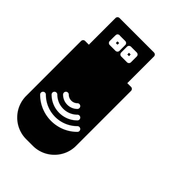 Eenvoudige Vector Afbeelding Van Usb Wireless Stick — Stockvector