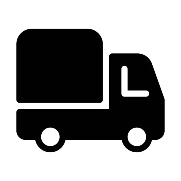 货物运送卡车的简单矢量说明 — 图库矢量图片