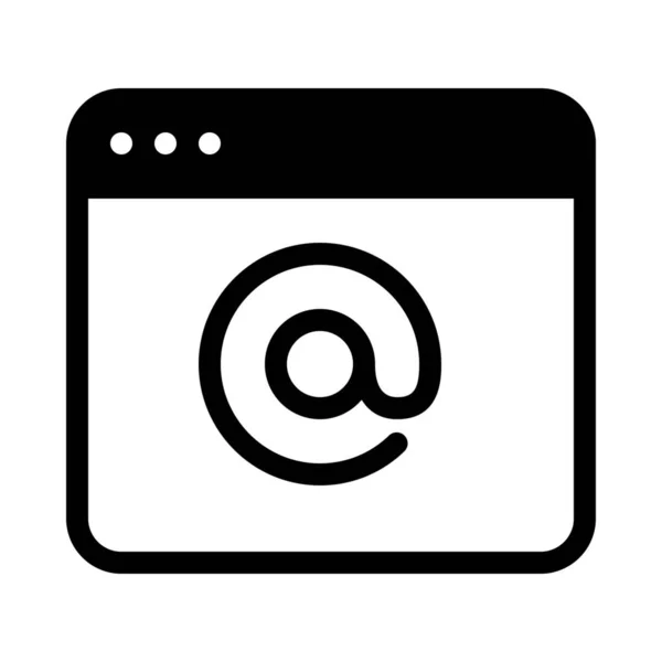 Веб Служби Електронної Пошти Ізольовані Білому Тлі — стоковий вектор