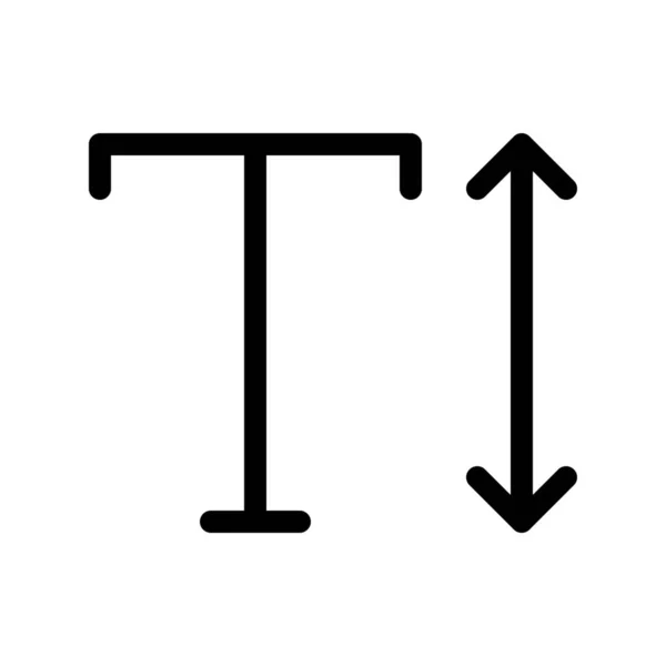 Zeilenabstand Und Größe — Stockvektor