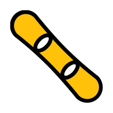 Kış Snowboard spor, basit soyut vektör çizim 