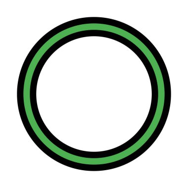 yuvarlak kare, basit soyut vektör çizim 