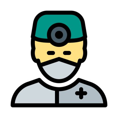 Doktor veya cerrah, vektör çizim