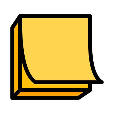 Yapışkan notlar Bundle, basit simgesi