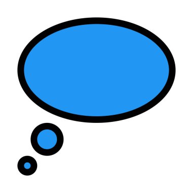 Kabarcık sohbet vektör çizim beyaz arka plan üzerinde hayal