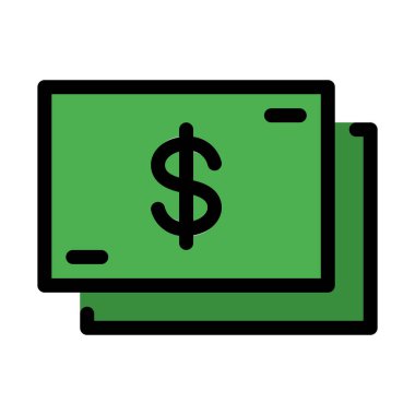 Nakit ödeme yollarýndan basit vektör çizim