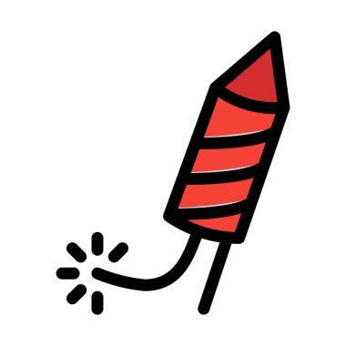 Fairwell kutlamaları havai fişek illüstrasyon beyaz arka plan üzerinde vektör