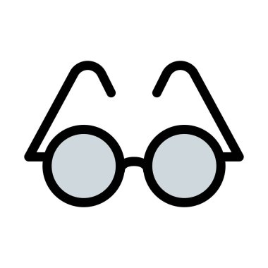 Retro tarzı gözlük vektör çizim 