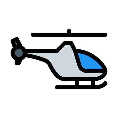 Hava nakliye helikopteri, vektör çizim