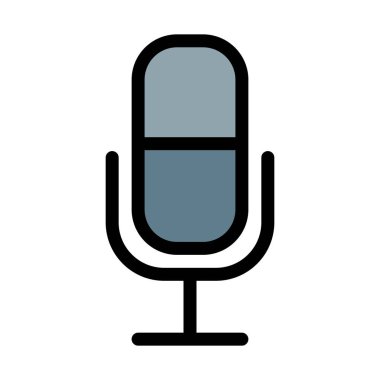 Stüdyo ses mikrofon vektör çizim 