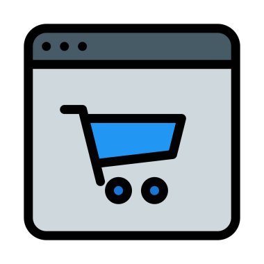 Web alışveriş Portal vektör çizim 