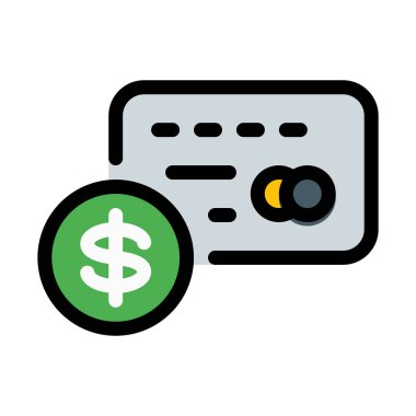 Dolarlık kart, vektör çizim