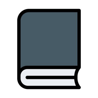 Ders kitabı kapak kapalı vektör çizim 