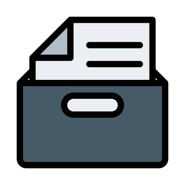 Dosya kutusu, vektör çizim